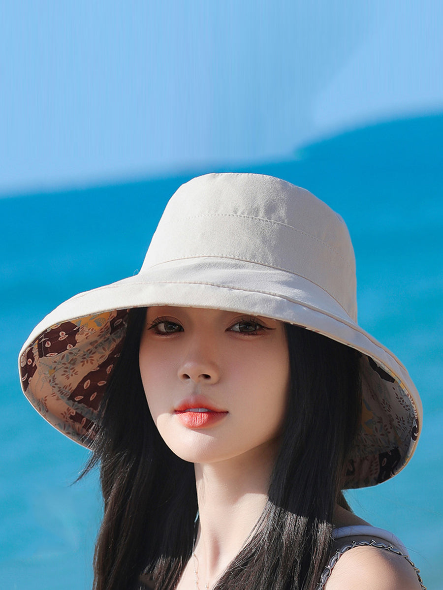 Women Casual Sunproof Dual-side Wearring Hat