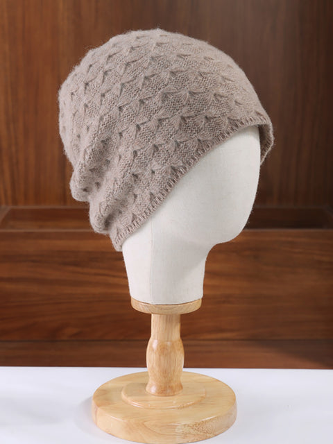 Winter Fashion Style Solid Kintted Hat