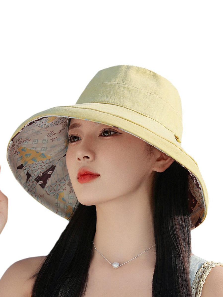 Women Casual Sunproof Dual-side Wearring Hat