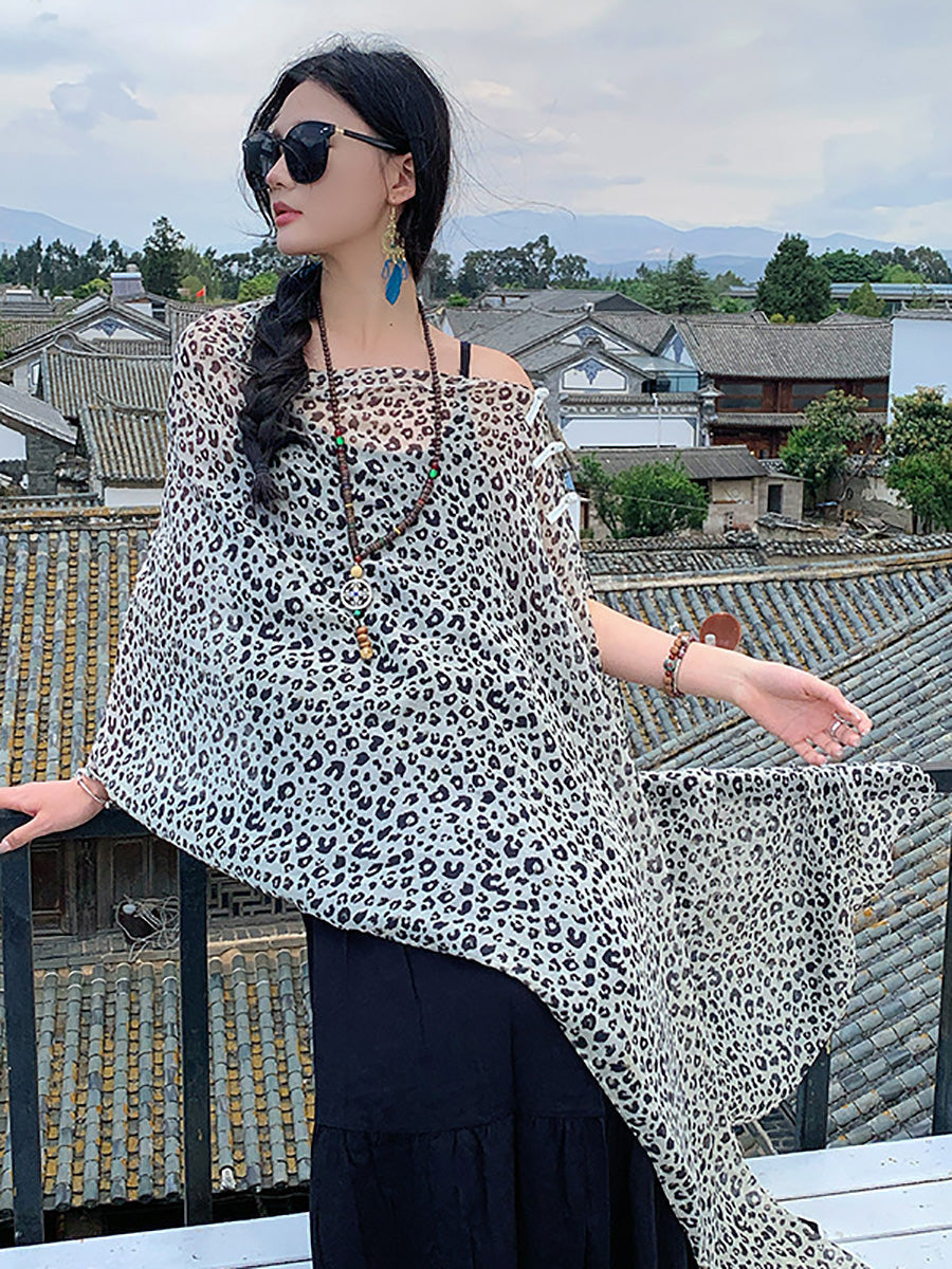 Women Summer Ethnic Print Shawl Scarf