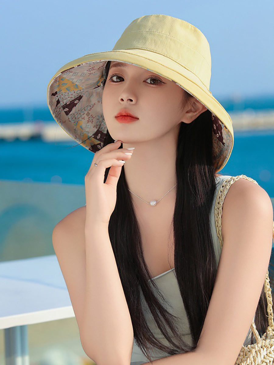 Women Casual Sunproof Dual-side Wearring Hat