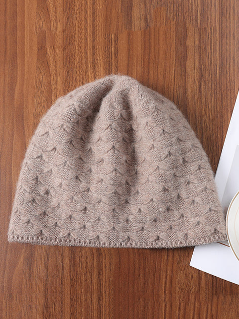 Winter Fashion Style Solid Kintted Hat