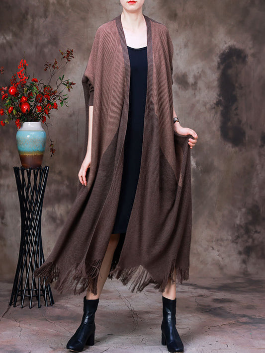 Autumn Patchwork Wool Irregular Coat For Women