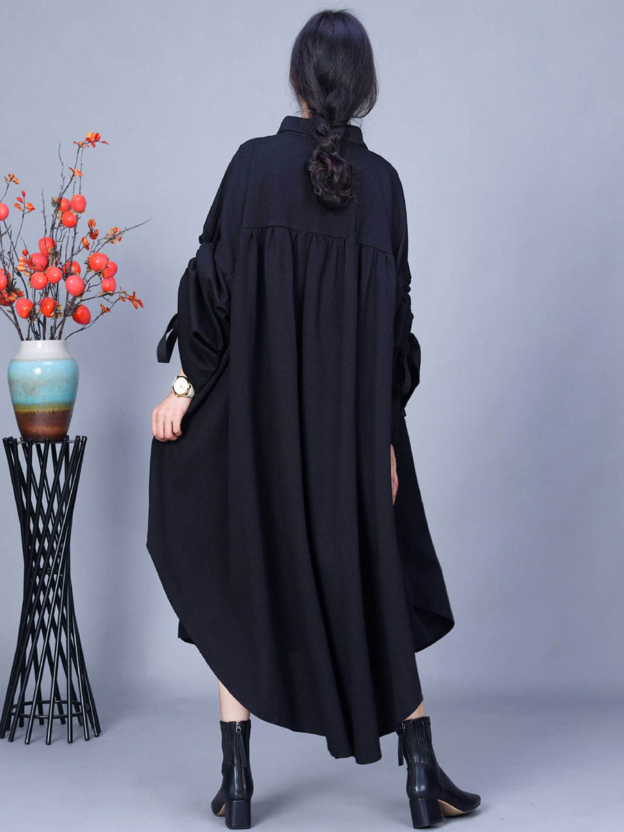 Women Spring Fashion Irregular Hem Shirt Coat