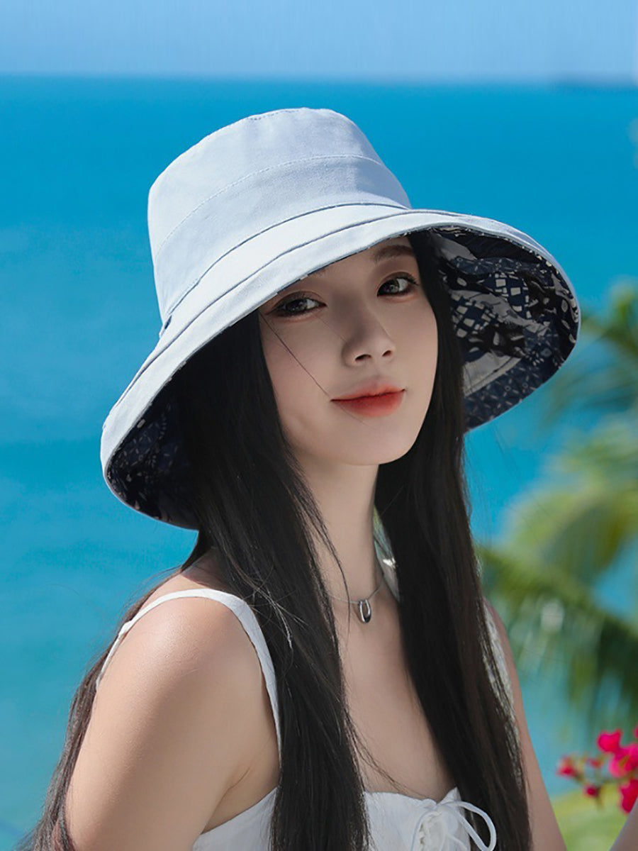 Women Casual Sunproof Dual-side Wearring Hat