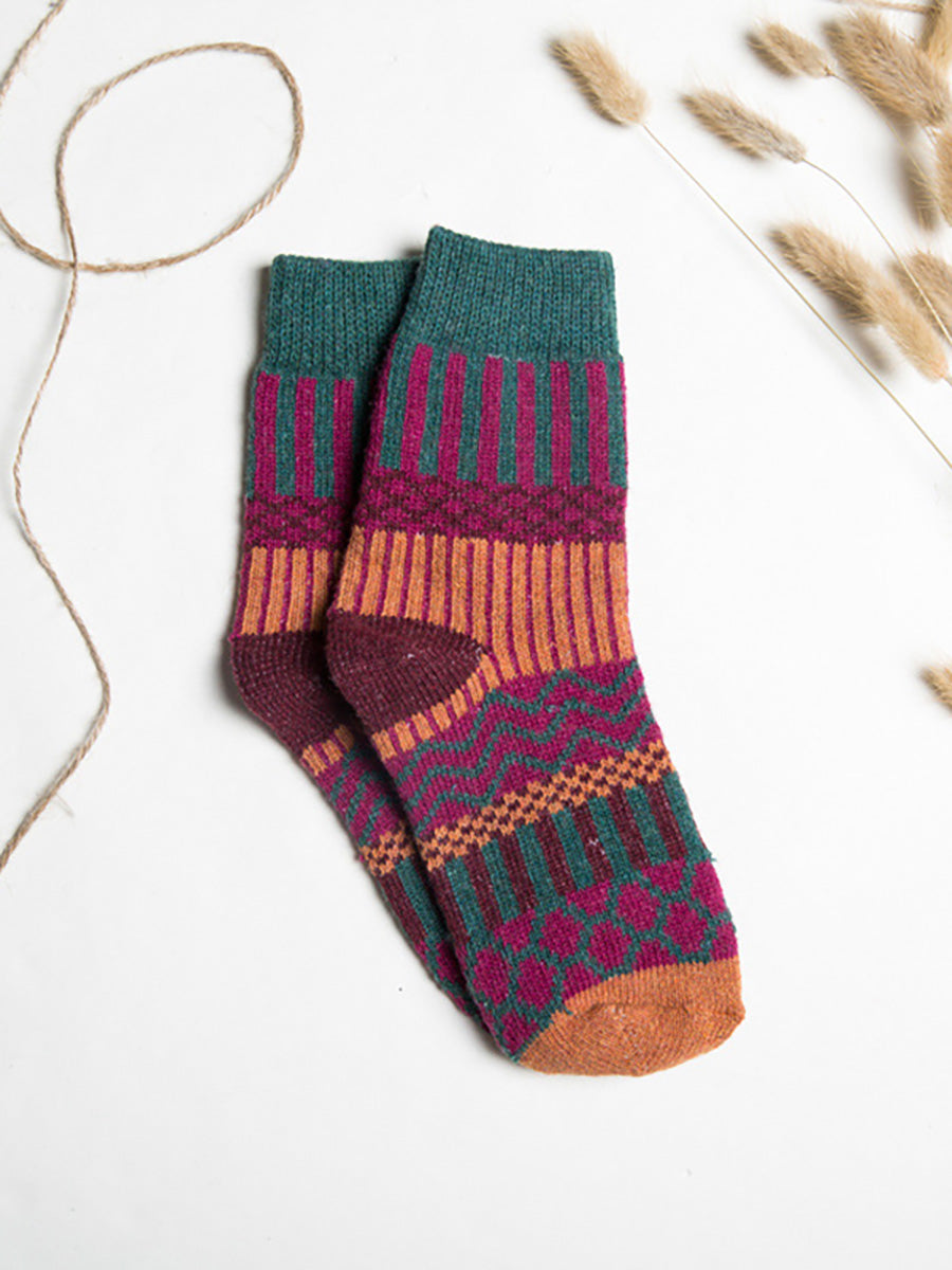 Beautiful Pattern Winter Thermal Socks