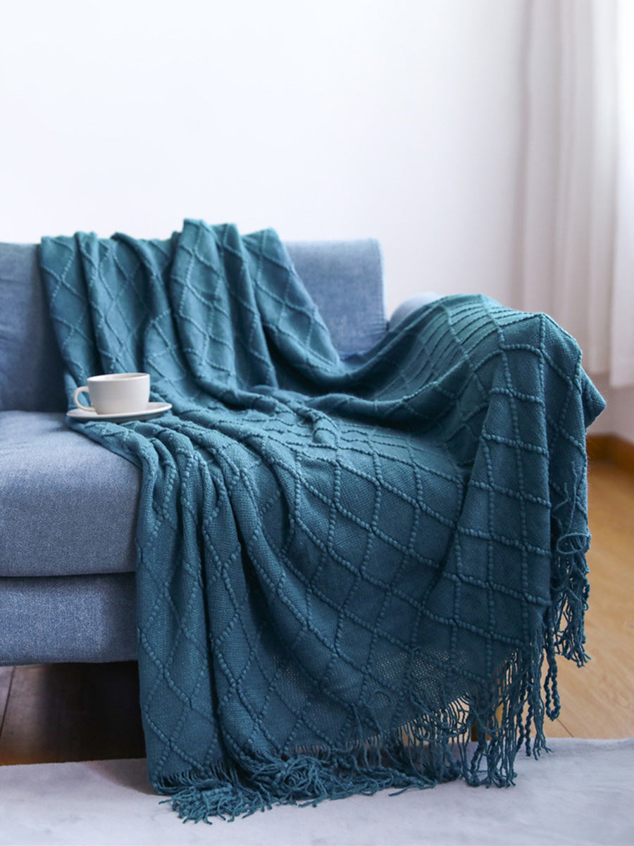 Summer Nap Knited Tassel Sofa Blanket