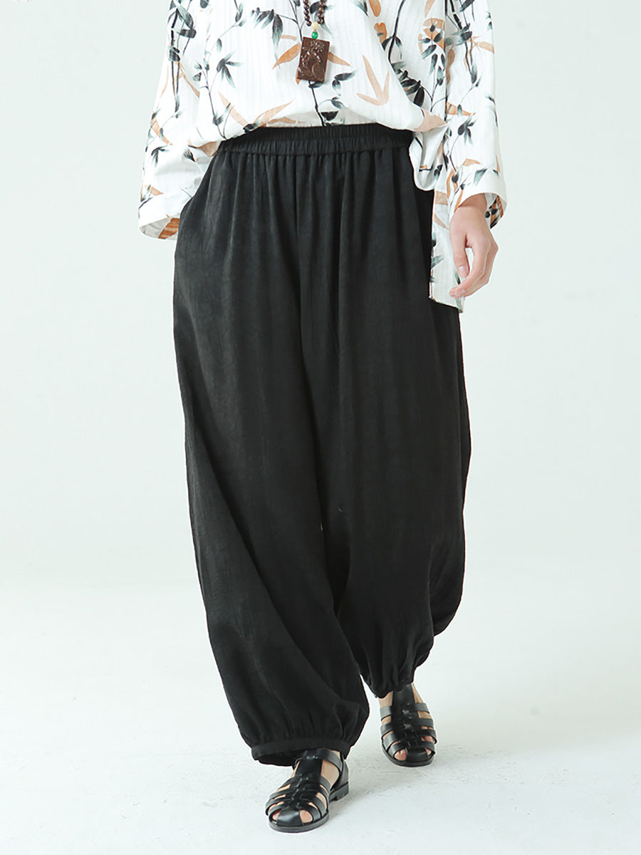 Plus Size Women Spring  Loose Lantern Pants