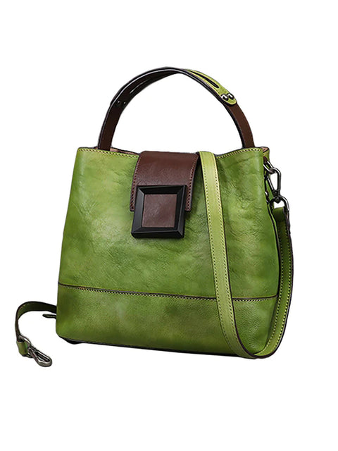 Women Retro Leather Handbag Crossbody Bag