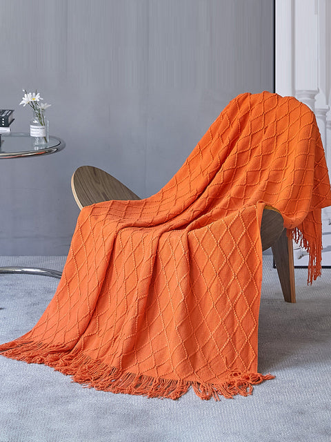 Summer Nap Knited Tassel Sofa Blanket