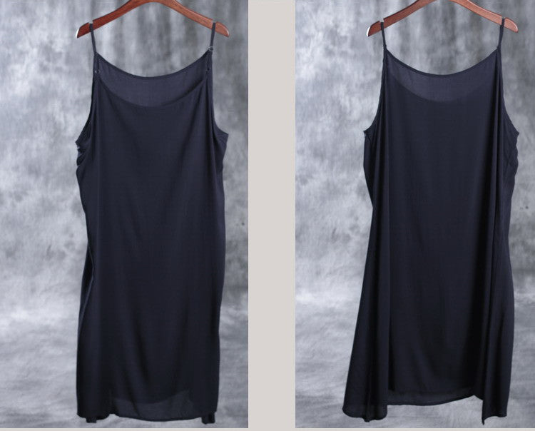 Printing Summer Short Sleeves Round Neck Loose Dress - Buykud